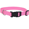 Coastal Adjustable Nylon Dog Collar with Plastic Buckle Bright Pink ,5/8 In X 10-14 in - Kwik Pets