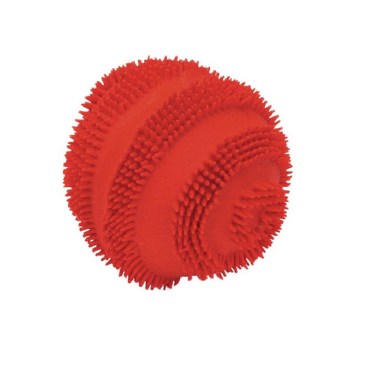 Coastal Rascals Latex Spiny Ball Dog Toy Red 2.5in - Kwik Pets