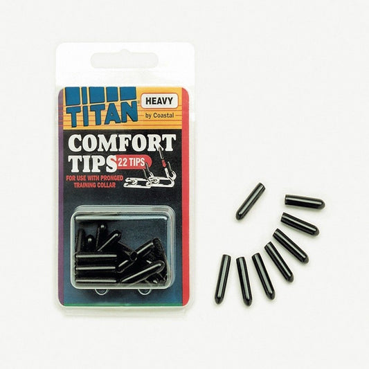 Coastal Titan Vinyl Comfort Tips for Prong Training Dog Collar Black 2MM - Kwik Pets