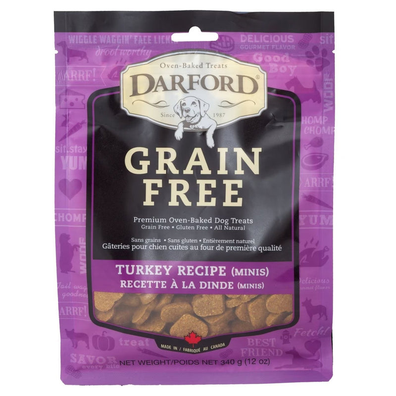 Darford Grain Free Dog Biscuits Turkey Recipe Mini, Turkey, 12 oz - Kwik Pets