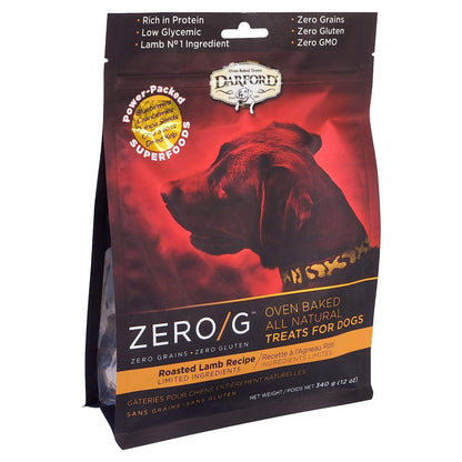 Darford Zero/G MINIS Oven Baked Dog Treats Roasted Lamb Recipe Regular, Roasted Lamb Recipe, 12 oz - Kwik Pets