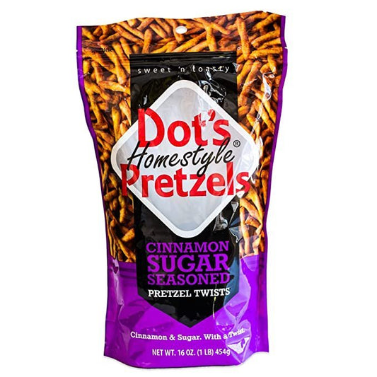 Dot's Homestyle Cinnamon Sugar Pretzels 16 oz Bagged - Kwik Pets