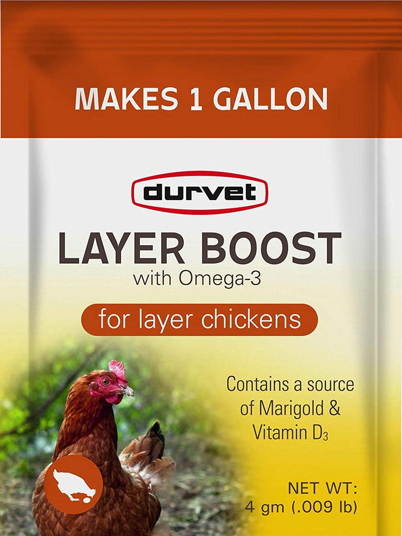 Durvet Layer Boost Single Serve Pk 40/bx - Kwik Pets