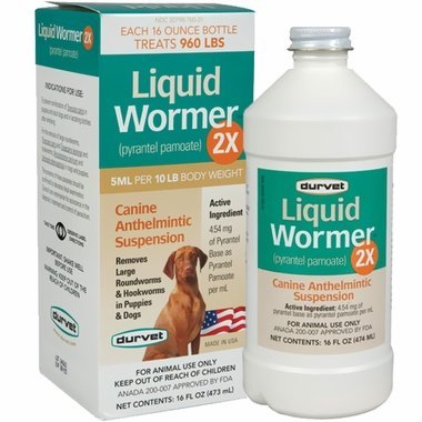 Durvet Liquid Canine Wormer 2X 16oz - Kwik Pets
