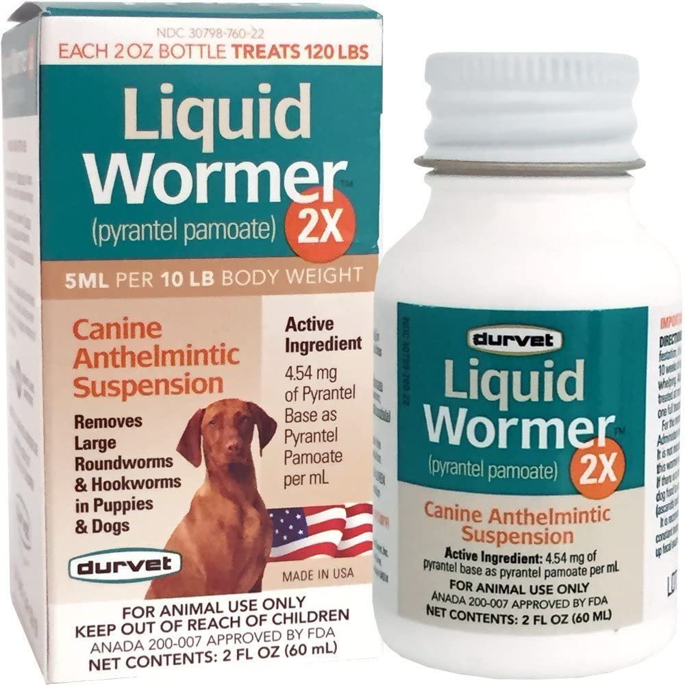 Durvet Liquid Wormer 2x Dog 2oz - Kwik Pets
