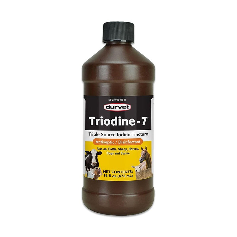 Durvet Triodine-7 Iodine Tincture 16oz - Kwik Pets