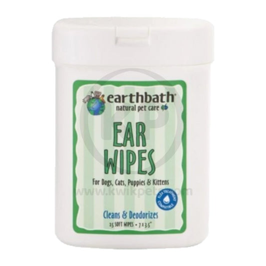 Earthbath Ear Wipes 25ct - Kwik Pets