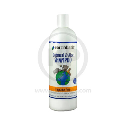 Earthbath Oatmeal & Aloe Shampoo Fragrance Free 16oz - Kwik Pets