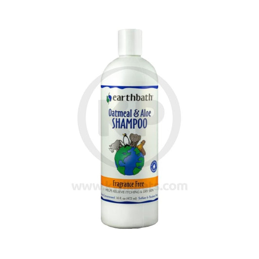 Earthbath Oatmeal & Aloe Shampoo Fragrance Free 16oz - Kwik Pets