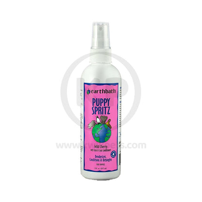 earthbath® Puppy Spritz, Wild Cherry with Skin & Coat Conditioners, Made in USA, 8 oz pump spray - Kwik Pets