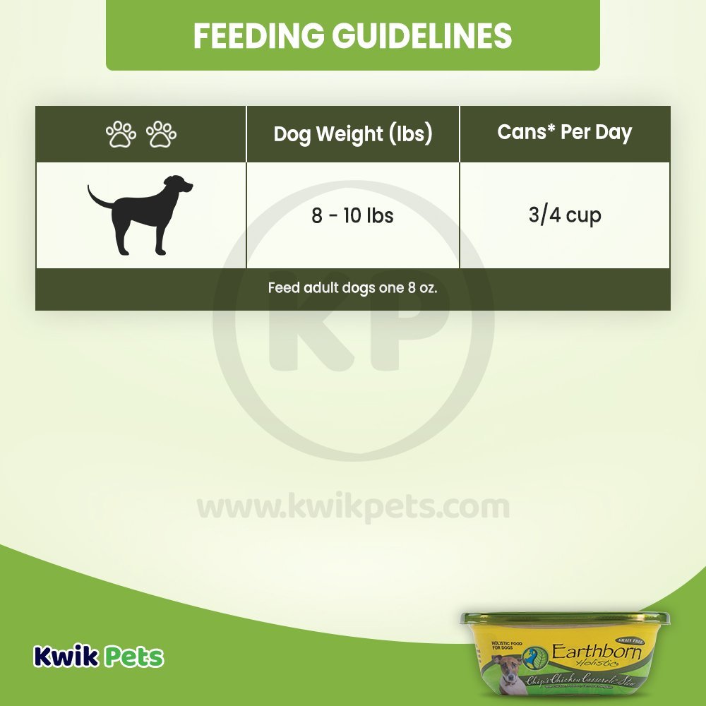 Earthborn Holistic Chip's Chicken Casserole Stew Grain-Free Wet Dog Food Chicken, 8 oz - Kwik Pets
