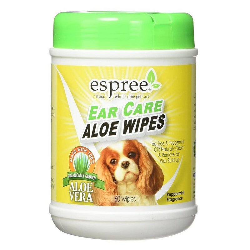 Espree Ear Care Aloe Wipes for Dogs 60 ct - Kwik Pets