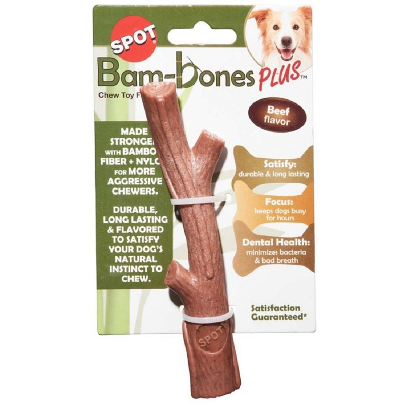 Ethical Bam-Bone Plus Branch Beef Dog Toy 5.75in - Kwik Pets