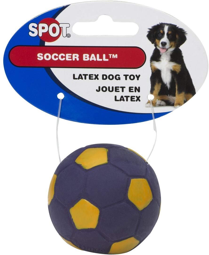 Ethical Products Spot Latex Soccer Ball For Dogs, Assorted 2in - Kwik Pets