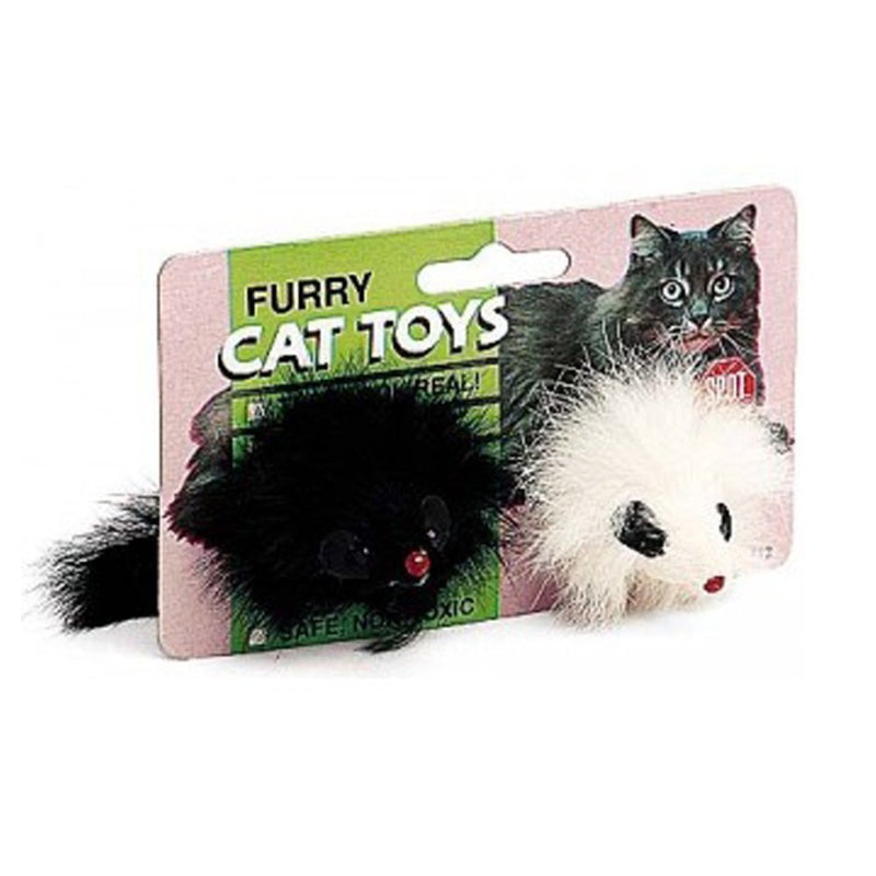 Ethical Products Spot Twin Plush Mice Rattle & Catnip Cat Toy 2pk - Kwik Pets