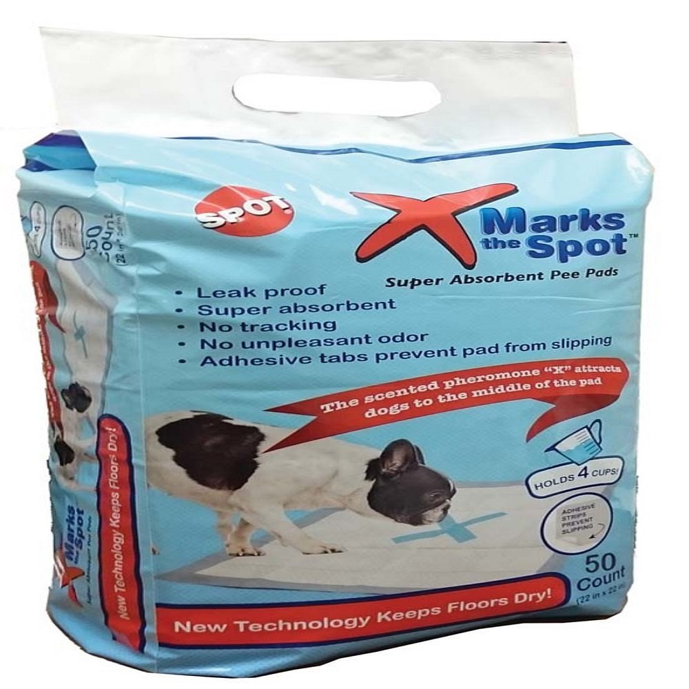 Ethical X Marks The Spot Puppy Training Pads 22X22 50ct - Kwik Pets