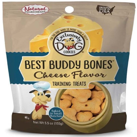 Exclusively Pet Best Buddy Bones Dog Treats Cheese,5.5 oz - Kwik Pets