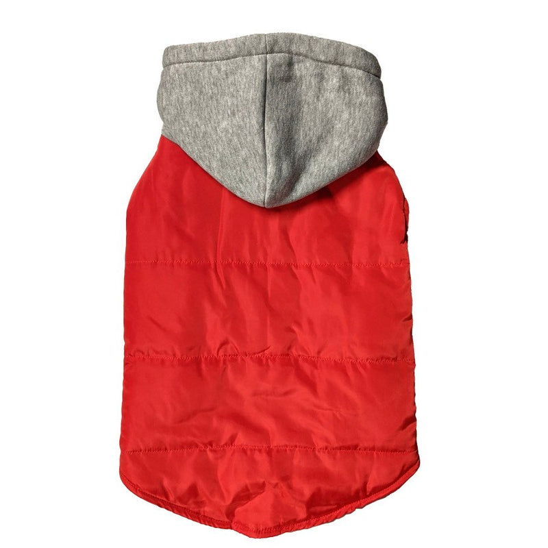 Fashion Pet Cosmo Vest w/Hood Red, MD - Kwik Pets