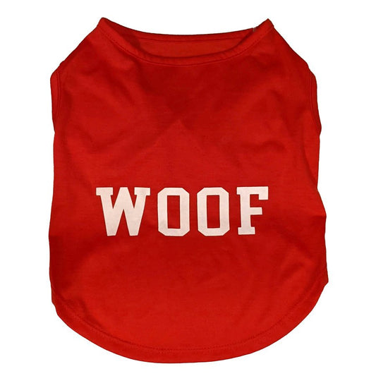 Fashion Pet Cosmo Woof Tee Red, LG - Kwik Pets