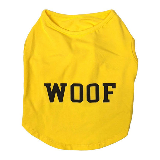 Fashion Pet Cosmo Woof Tee Yellow, LG - Kwik Pets