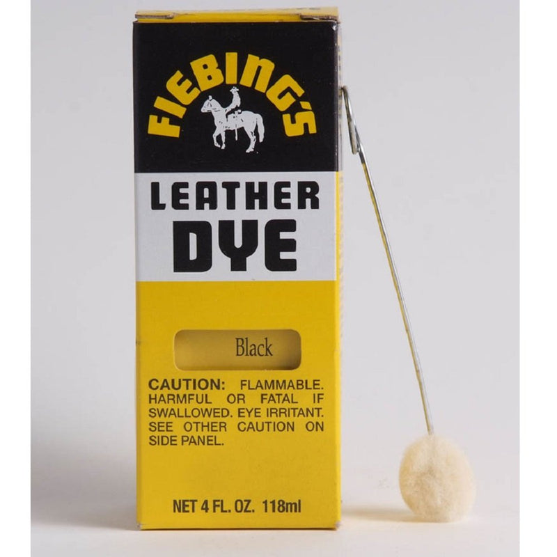 Fiebing's Leather Dye Black 4oz - Kwik Pets