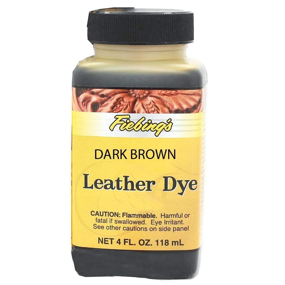 Fiebing's Leather Dye Dark Brown 4oz - Kwik Pets
