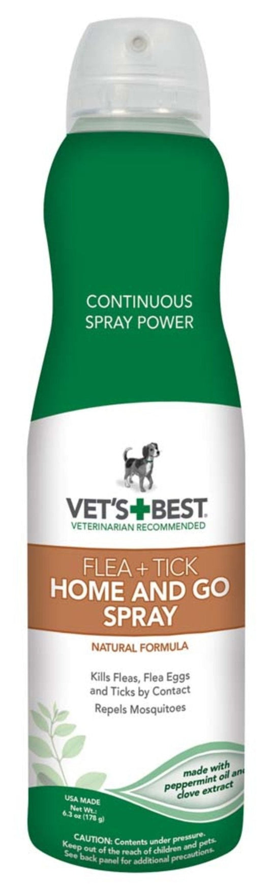 Flea and Tick Home and Go Spray, 6.3 fl oz - Kwik Pets