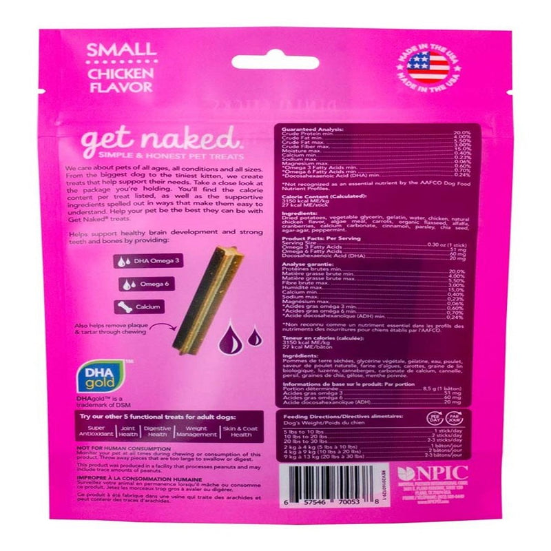 Get Naked Puppy Health Chicken Flavor Small Treats, 6.2 oz. - Kwik Pets