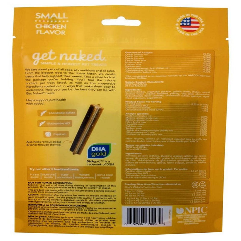 Get Naked Super Antioxidant Chicken Flavor Small Dog Treats, 6.2 oz. - Kwik Pets