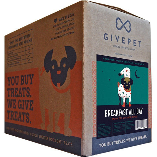 Givepet Dog Breakfast All Day 9.5lb Bulk - Kwik Pets