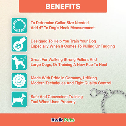 Herm Sprenger Dog Chain Training Collar 3mmX 18in - Kwik Pets