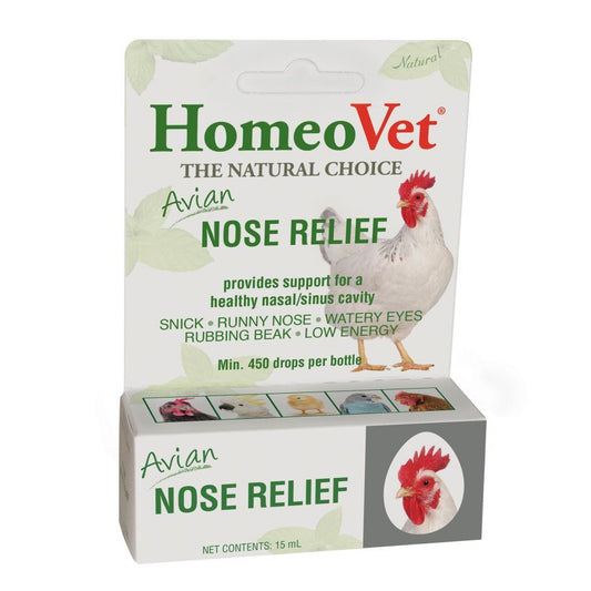 HomeoPet Avian Nose Relief Supplement 0.5 oz - Kwik Pets
