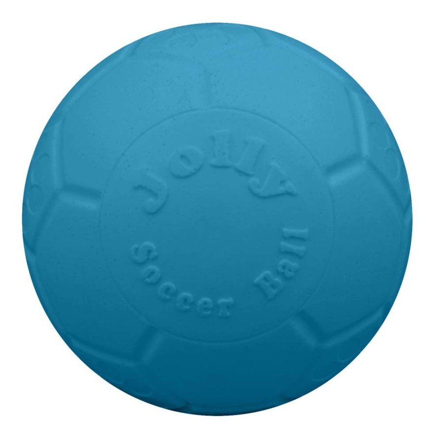 Jolly Pet Soccer Ball Boxed Dog Toy Blue, SM, 5.5 in - Kwik Pets