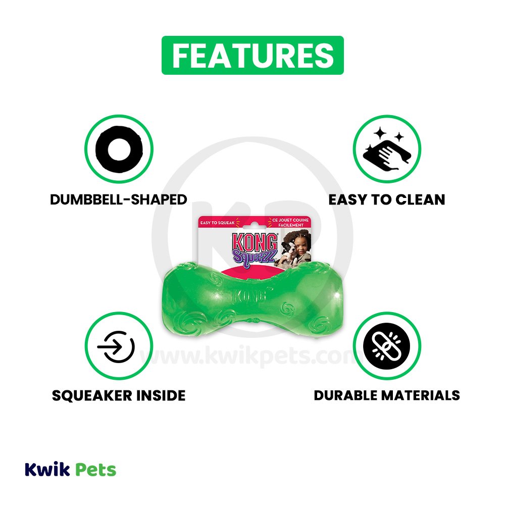 KONG Squeezz Ring Dog Toy Assorted, LG - Kwik Pets
