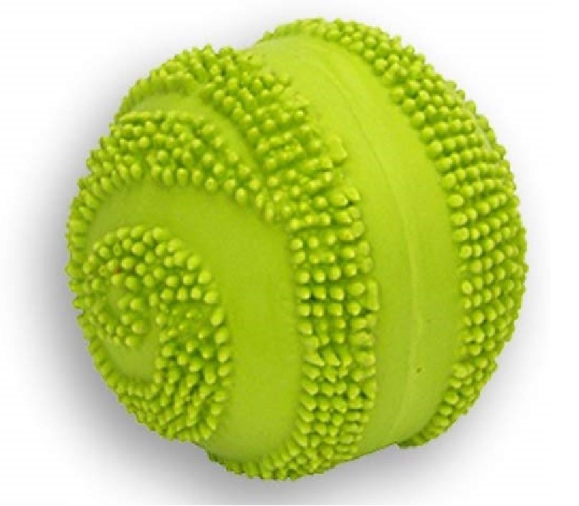 Latex Spiny Ball Dog Toy Lime 2.5in - Kwik Pets