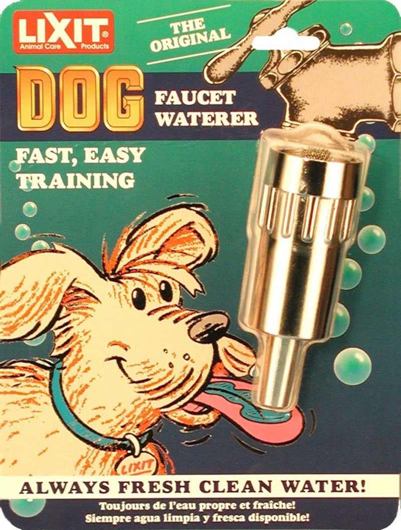 Lixit Dog Faucet Waterer Silver - Kwik Pets