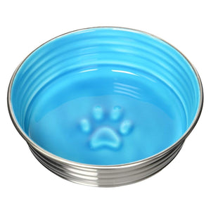 Loving Pets Le Bol Dog Bowl Seine Blue, MD, Loving Pets