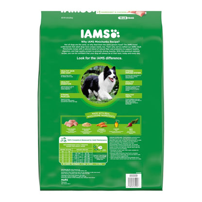 IAMS Minichunks Small Kibble High Protein Adult Dry Dog Food Real Chicken, 15-lb - 2