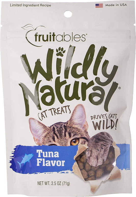 Fruitables Wildly Natural Cat Treats Tuna, 2.5-oz, Fruitables