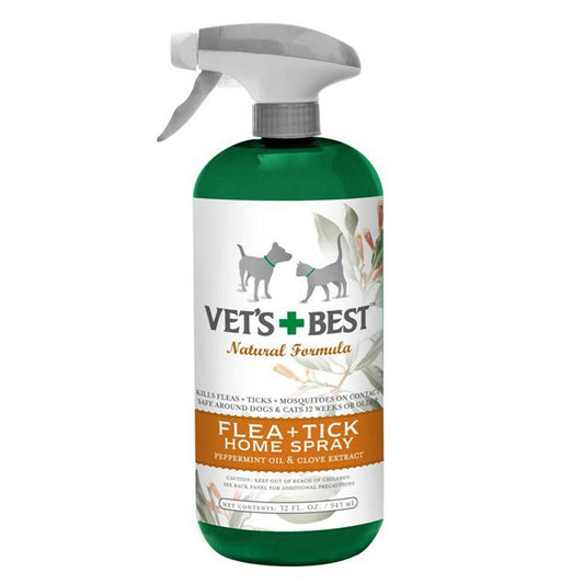 Veterinarian's Best Natural Flea and Tick Home Spray 32oz, Vet's Best