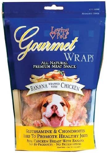 Loving Pets Gourmet Wraps Dog Treat Banana & Chicken, 6 oz, Loving Pets