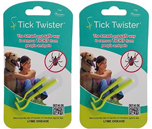 Tick Twister Tick Remover Set with Small and Large - Pack of 4, Tick Twister