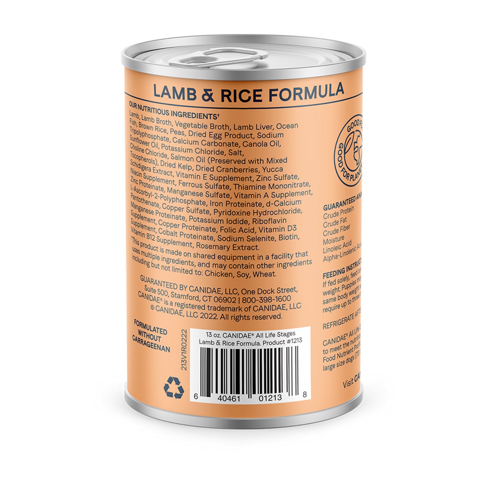 Image of CANIDAE All Life Stages Canned Dog Food Lamb & Rice 13-oz
