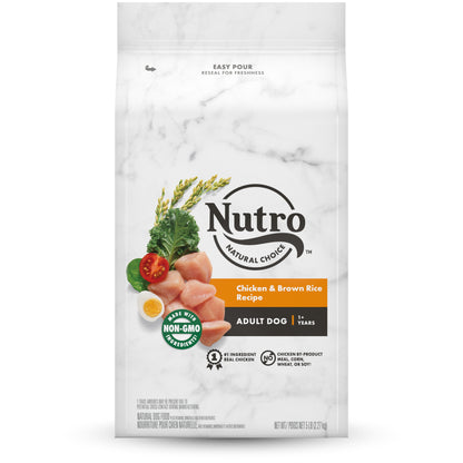 Nutro Products Natural Choice Adult Dry Dog Food Chicken & Brown Rice, 5 lb, Nutro