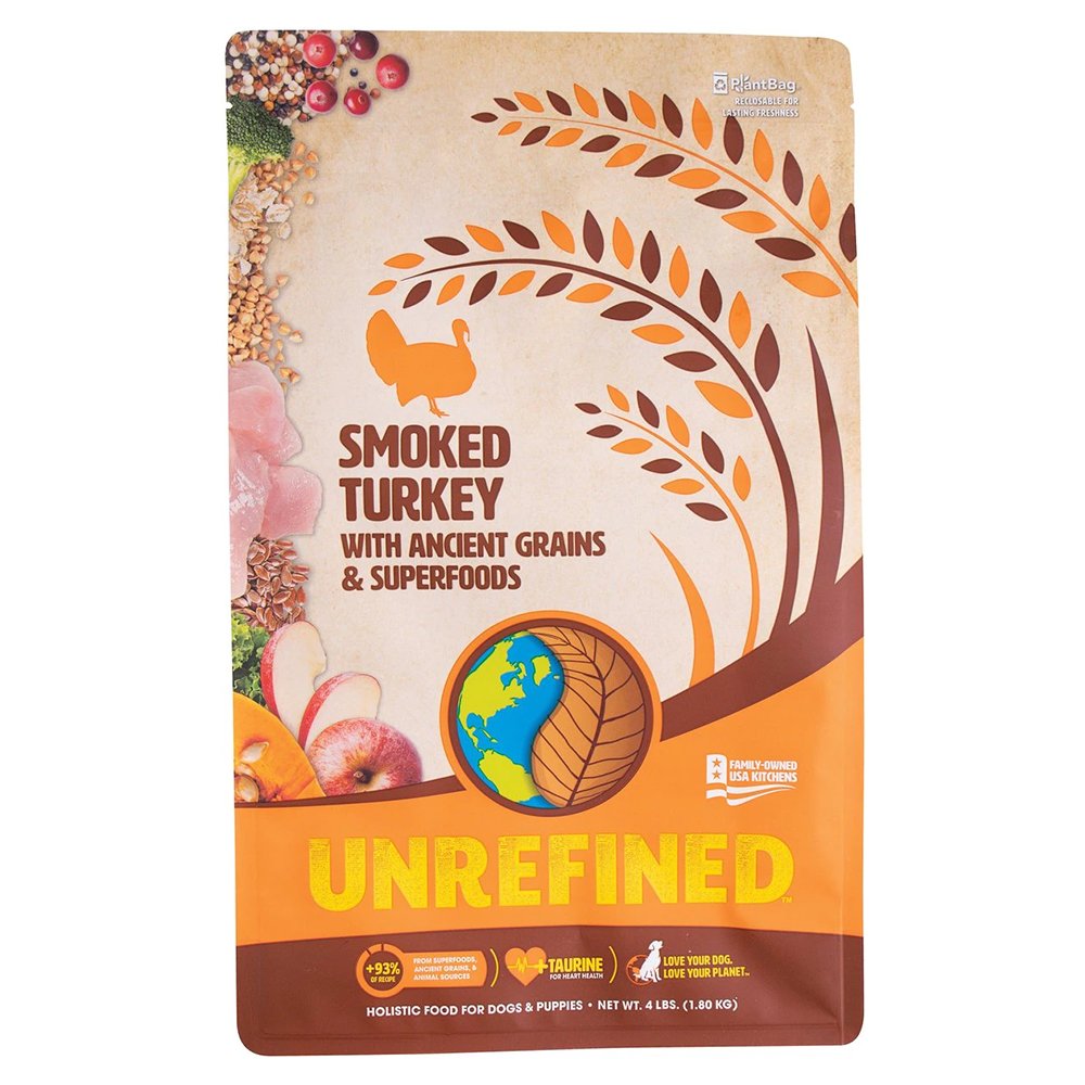 Earthborn Holistic Unrefined Dry Dog Food Smoked Turkey, 4 lb, Earthborn