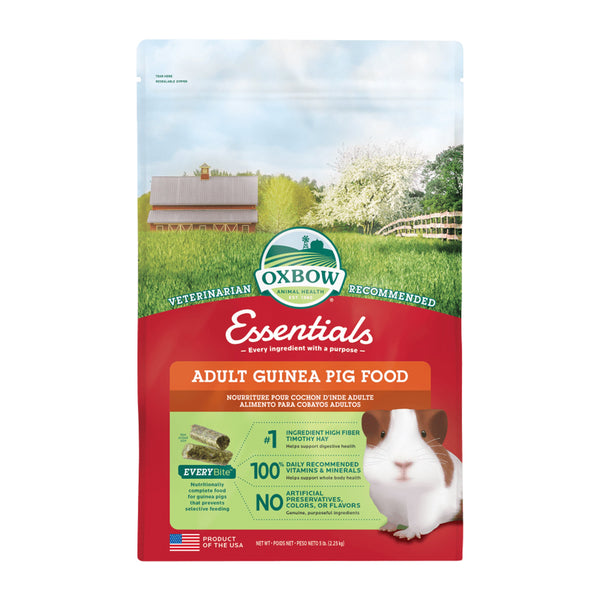 Oxbow Animal Health Essentials Adult Guinea Pig Food, 5 lb, Oxbow