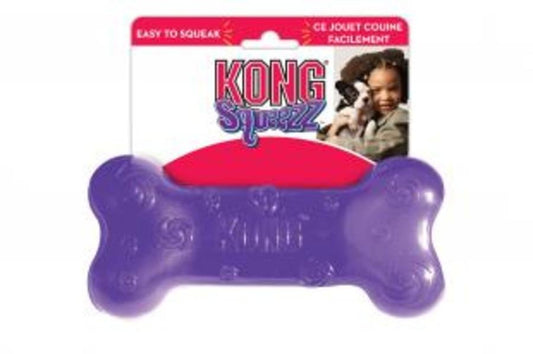 KONG Squeezz Bone Dog Toy Assorted, LG, KONG
