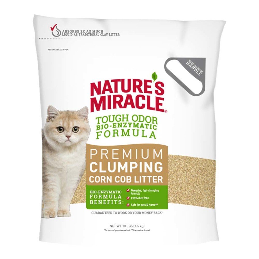 Nature's Miracle Premium Corn Cob Cat Litter,10-lb, Nature's Miracle