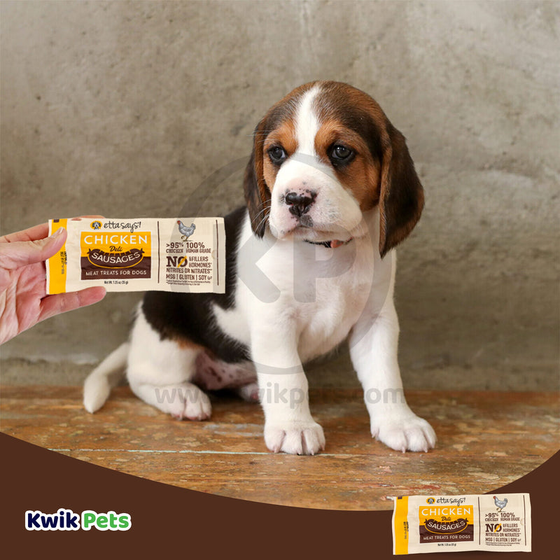 Etta Says! Sausage Link Dog Treat Display Chicken 1.25 oz, Etta Says