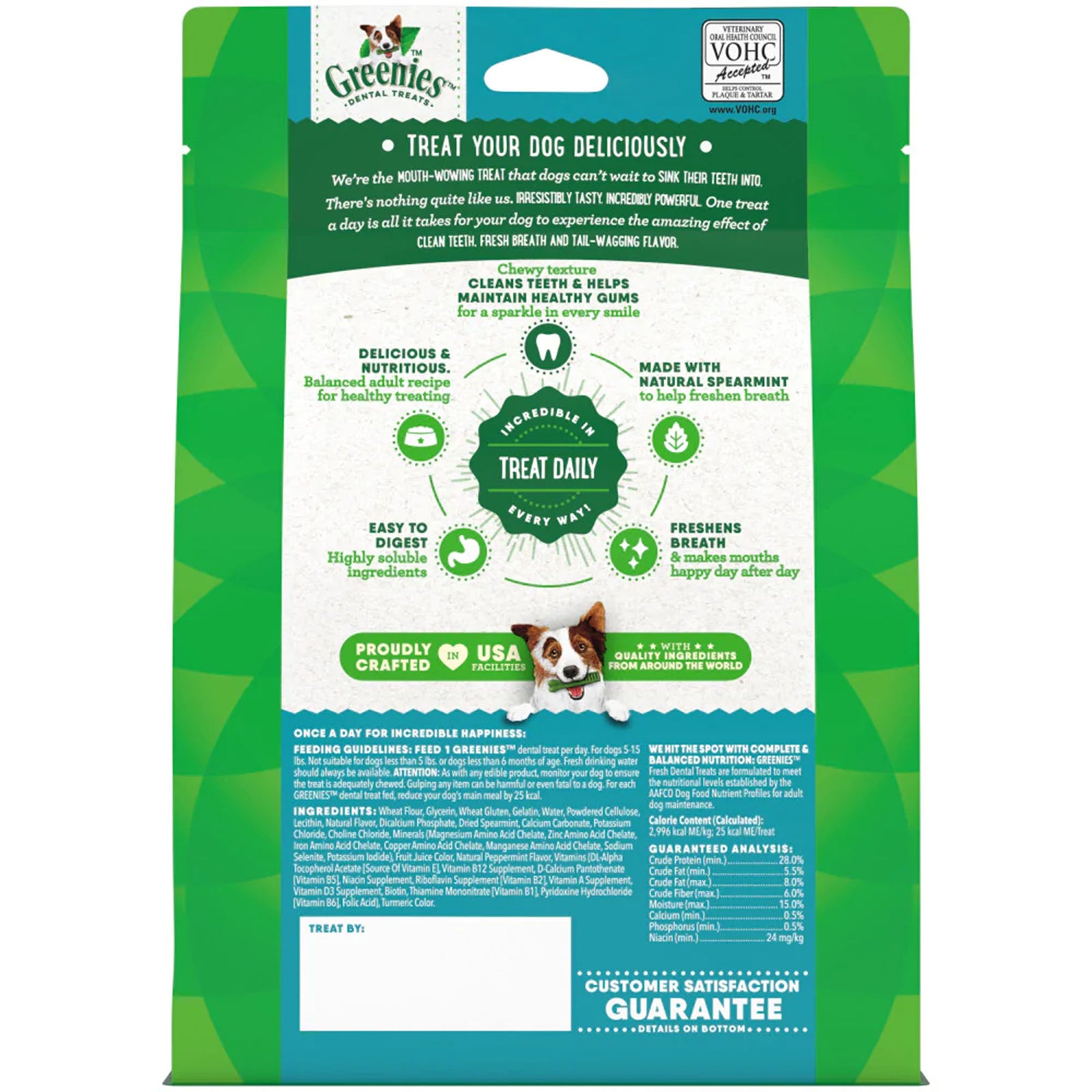 Greenies Dog Dental Treats Fresh, 27 oz, 43 ct, Teenie, Greenies